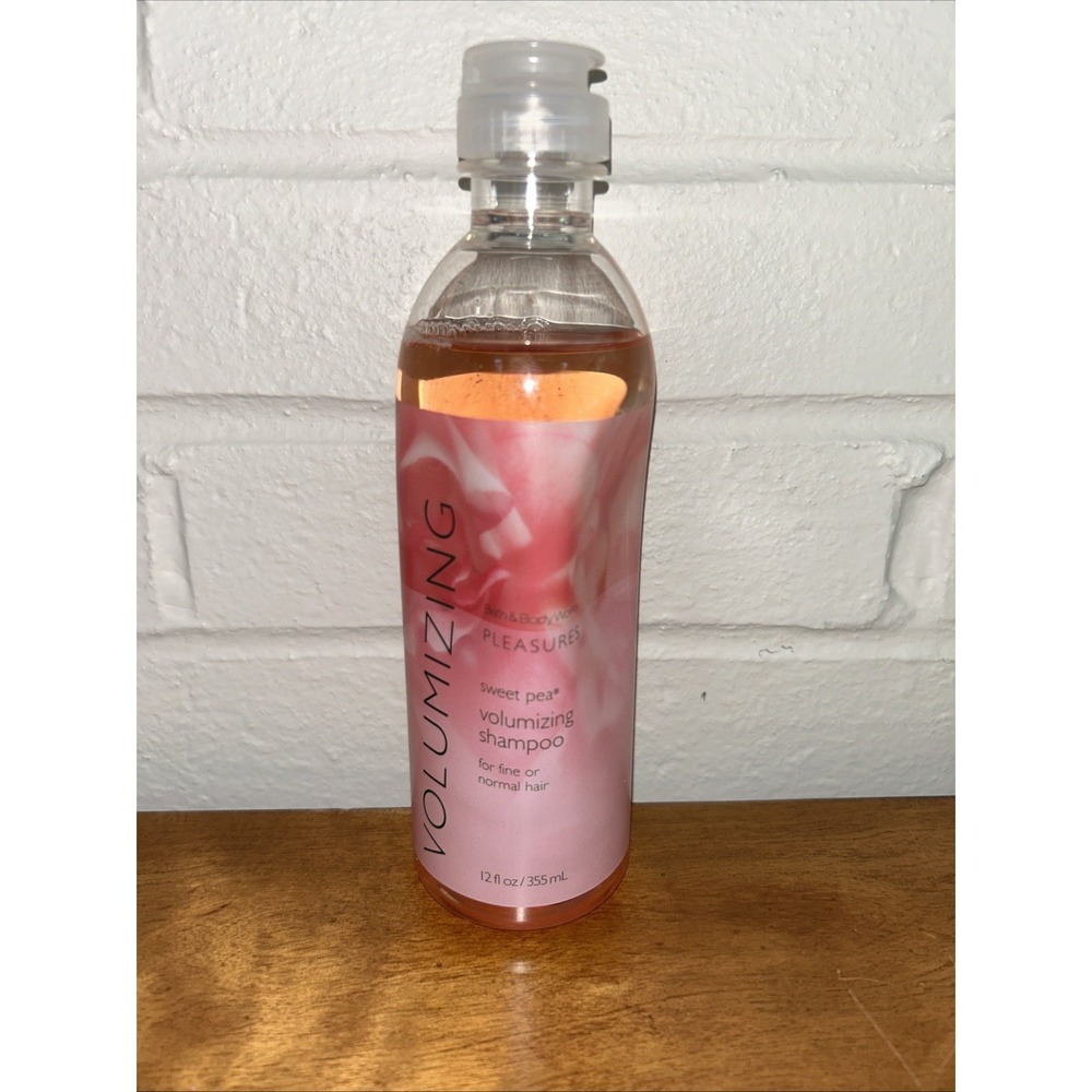 Vtg Bath & Body Works Pleasures Sweet Pea Shampoo‎ 12 Oz